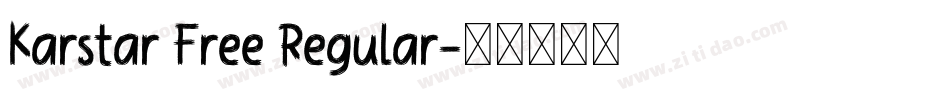 Karstar Free Regular字体转换